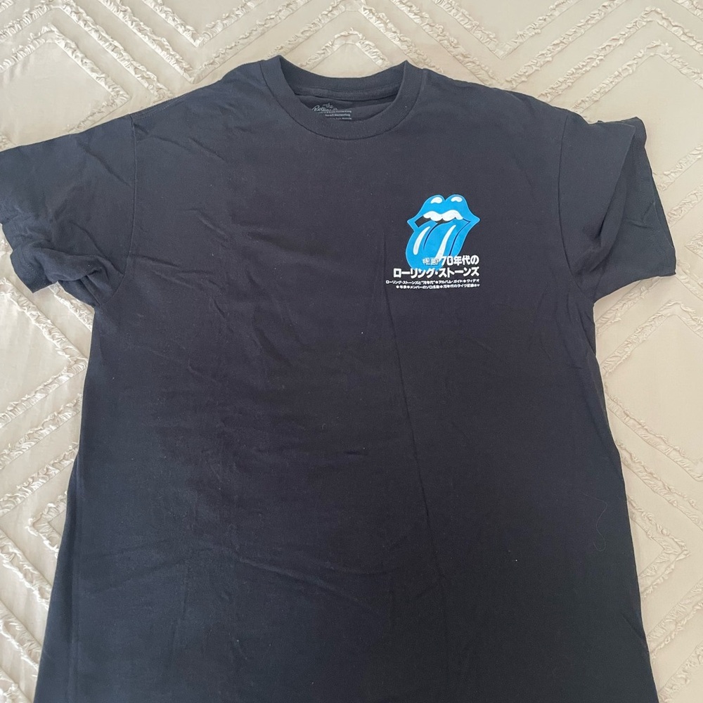 Rolling Stones T-shirt, blue tongue